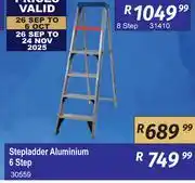 K Carrim Step Ladder Aluminium 6 Step 30559 offer