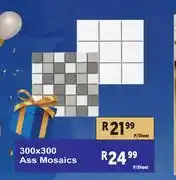 K Carrim Assorted Mosaics 300 x 300-Per Sheet offer