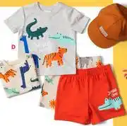 PEP Baby Boys 2 Pack Graphic Tees (0-24 Months)-Per Pack offer