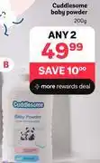 PEP Cuddlesome Baby Powder-For 2 x 200g offer