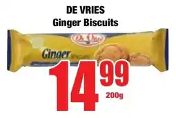 Boxer Superstores DE VRIES Ginger Biscuits offer