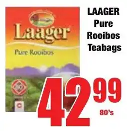 Boxer Superstores LAAGER Pure Rooibos Teabags offer