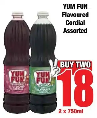 Boxer Superstores YUM FUN Flavoured Cordial Assorted offer
