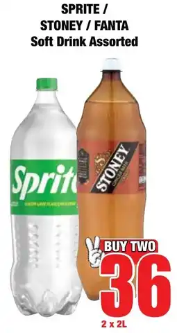 Boxer Superstores SPRITE/ STONEY/ FANTA Soft Drink Assorted offer