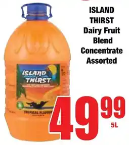 Boxer Superstores ISLAND THIRST Dairy Fruit Blend Concentrate Assorted offer