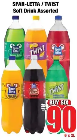 Boxer Superstores SPAR-LETTA/ TWIST Soft Drink Assorted offer
