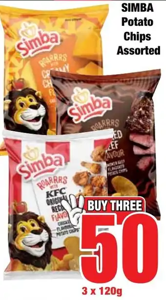 Boxer Superstores SIMBA Potato Chips Assorted offer