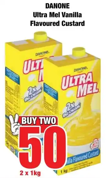 Boxer Superstores DANONE Ultra Mel Vanilla Flavoured Custard offer