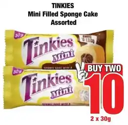 Boxer Superstores TINKIES Mini Filled Sponge Cake Assorted offer