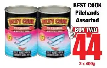 Boxer Superstores BEST COOK Pilchards Assorted offer