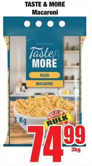 Boxer Superstores TASTE & MORE Macaroni offer