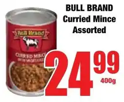 Boxer Superstores BULL BRAND Curried Mince Assorted offer