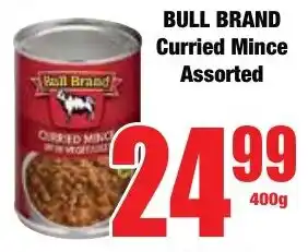 Boxer Superstores BULL BRAND Curried Mince Assorted offer
