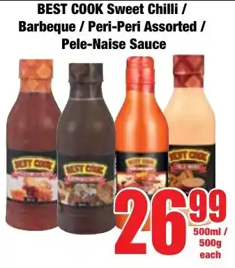 Boxer Superstores BEST COOK Sweet Chilli/ Barbeque/ Peri-Peri Assorted/ Pele-Naise Sauce offer