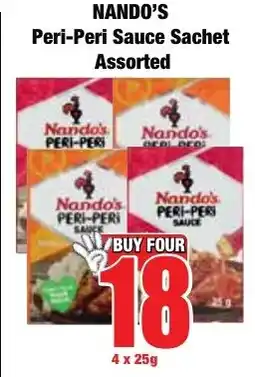 Boxer Superstores NANDO'S Peri-Peri Sauce Sachet Assorted offer