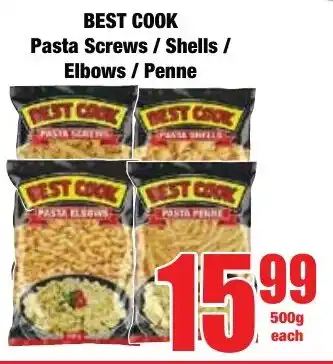 Boxer Superstores BEST COOK Pasta Screws/ Shells/ Elbows/ Penne offer