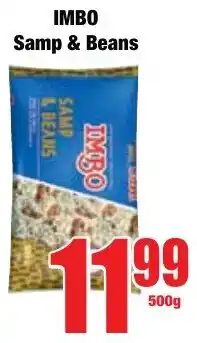 Boxer Superstores IMBO Samp & Beans offer