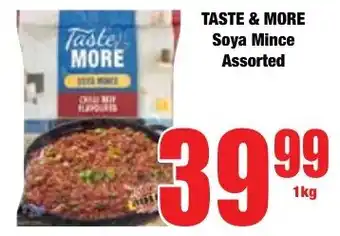 Boxer Superstores TASTE & MORE Soya Mince Assorted offer