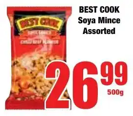 Boxer Superstores BEST COOK Soya Mince Assorted offer