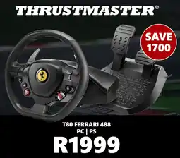 BT Games Thrustmaster T80 Ferrari 488 PC/ PS offer