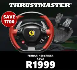 BT Games Thrustmaster Ferrari 458 Spider Xbox offer