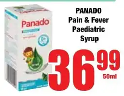 Boxer Superstores PANADO Pain & Fever Paediatric Syrup offer