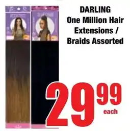 Boxer Superstores DARLING One Million Hair Extensions/ Braids Assorted offer