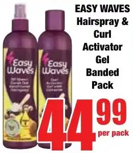 Boxer Superstores EASY WAVES Hairspray & Curl Activator Gel Banded Pack offer