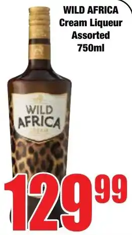 Boxer Superstores WILD AFRICA Cream Liqueur Assorted offer