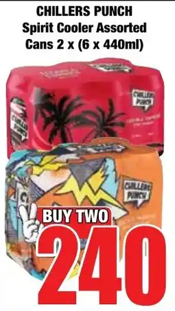 Boxer Superstores CHILLERS PUNCH Spirit Cooler Assorted Cans offer