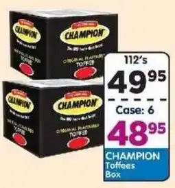 DB Cash And Carry CHAMPION Toffees Box offer