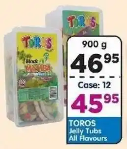 DB Cash And Carry TOROS Jelly Tubs All Flavours offer