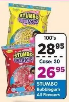 DB Cash And Carry STUMBO Bubblegum All Flavours offer