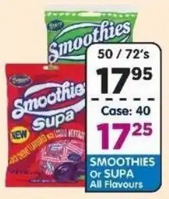 DB Cash And Carry SMOOTHIES Or SUPA All Flavours offer