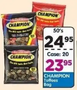 DB Cash And Carry Champion Toffees Bag offer