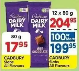 DB Cash And Carry CADBURY Slabs All Flavours offer