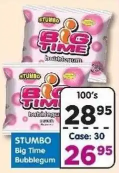 DB Cash And Carry STUMBO Big Time Bubblegum offer