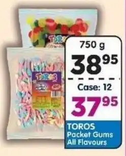 DB Cash And Carry TOROS Packet Gums All Flavours offer