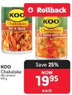 Makro KOO Chakalaka offer