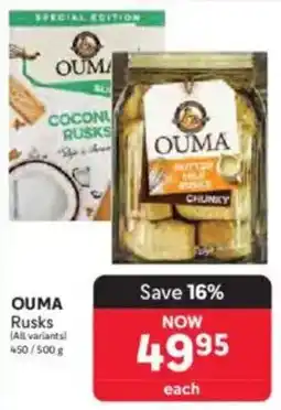 Makro OUMA Rusks offer