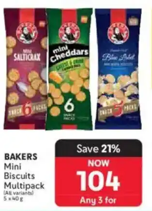 Makro BAKERS Mini Biscuits Multipack offer