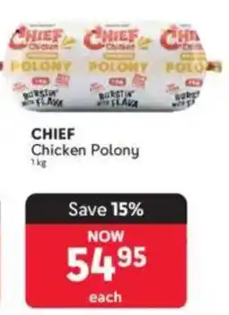 Makro CHIEF Chicken Polony offer