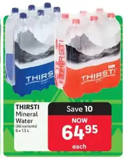 Makro THIRSTI Mineral Water offer