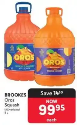Makro BROOKES Oros Squash offer