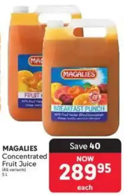 Makro MAGALIES Concentrated Fruit Juice offer