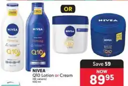 Makro NIVEA Q10 Lotion or Cream offer