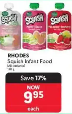 Makro RHODES Squish Infant Food offer