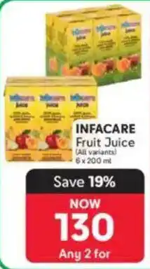 Makro INFACARE Fruit Juice offer