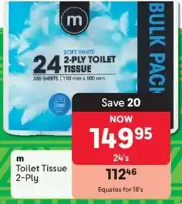 Makro m Toilet Tissue 2-Ply offer