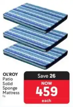 Makro OL'ROY Patio Solid Sponge Mattress offer